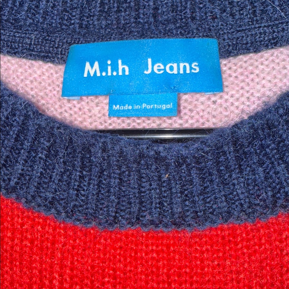 M.i.h Jeans Jackson Mohair Sweater in Multi Stripe Size Small - Picture 6 of 8